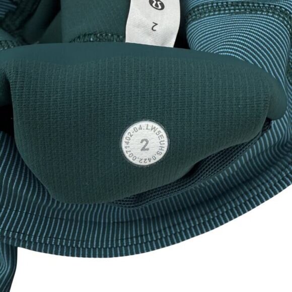 Lululemon Base Pace High-Rise Tight 25" Green Jasper / Blue Chill Size 2 - Picture 9 of 11